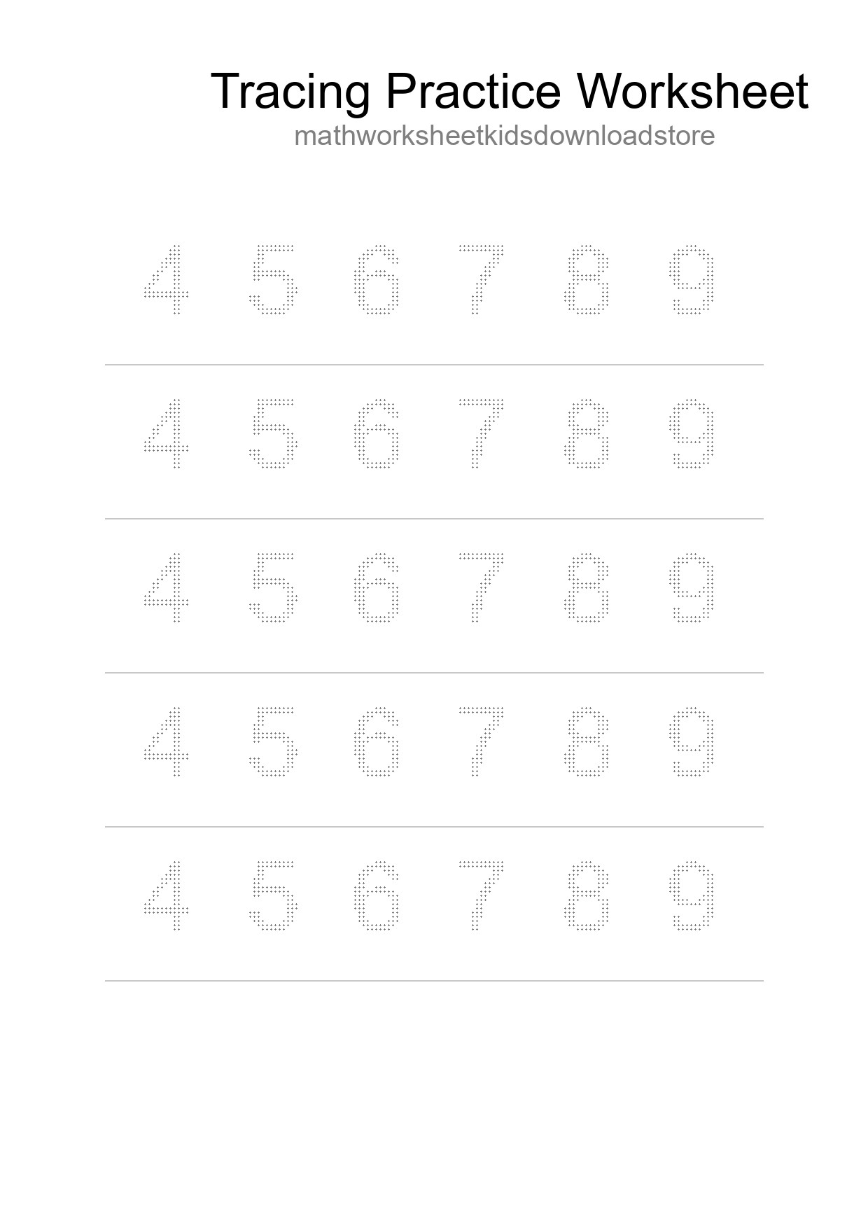 Printable Tracing Worksheet For Kids - Part 153