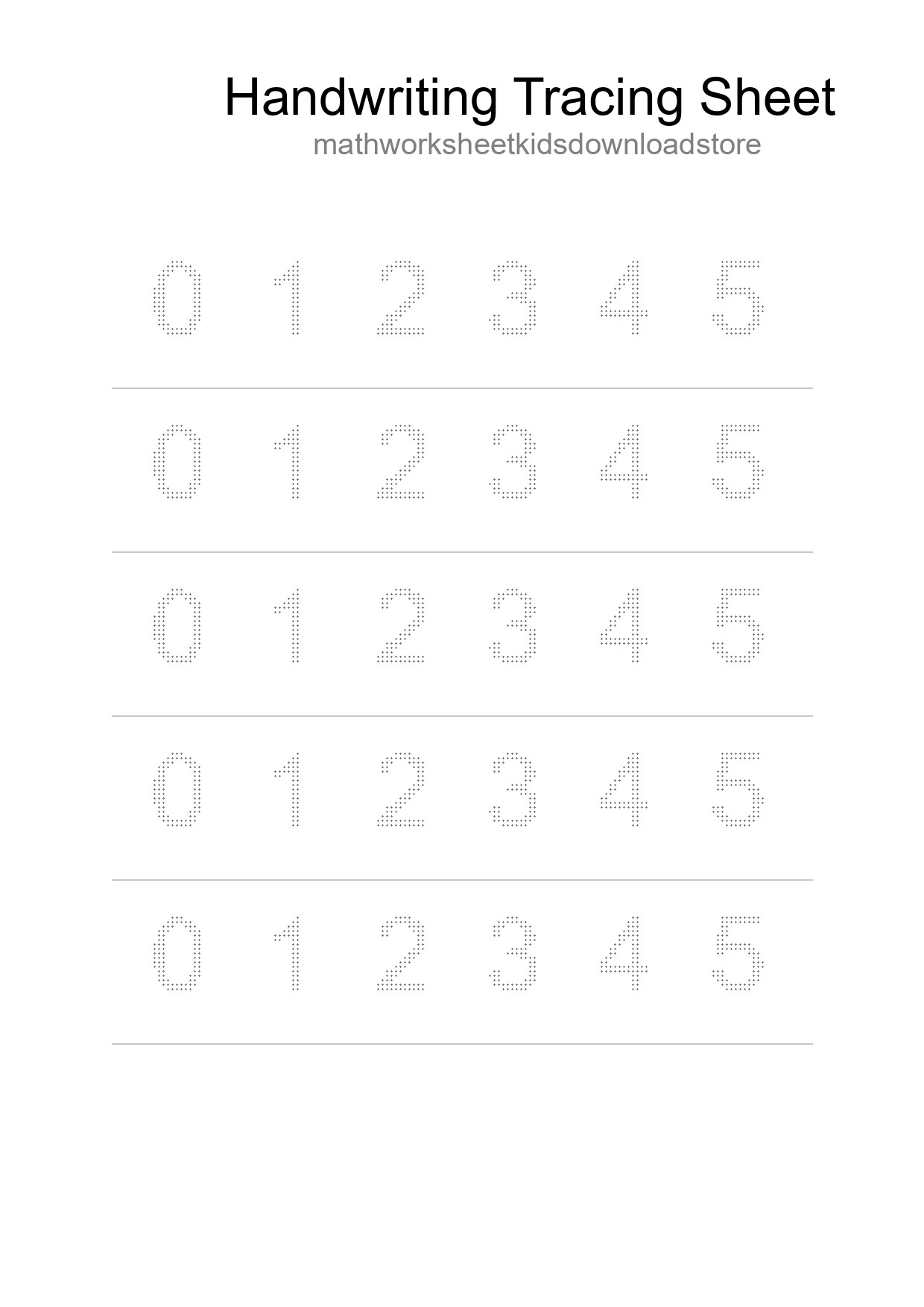 Printable Tracing Worksheet For Kids - Part 230