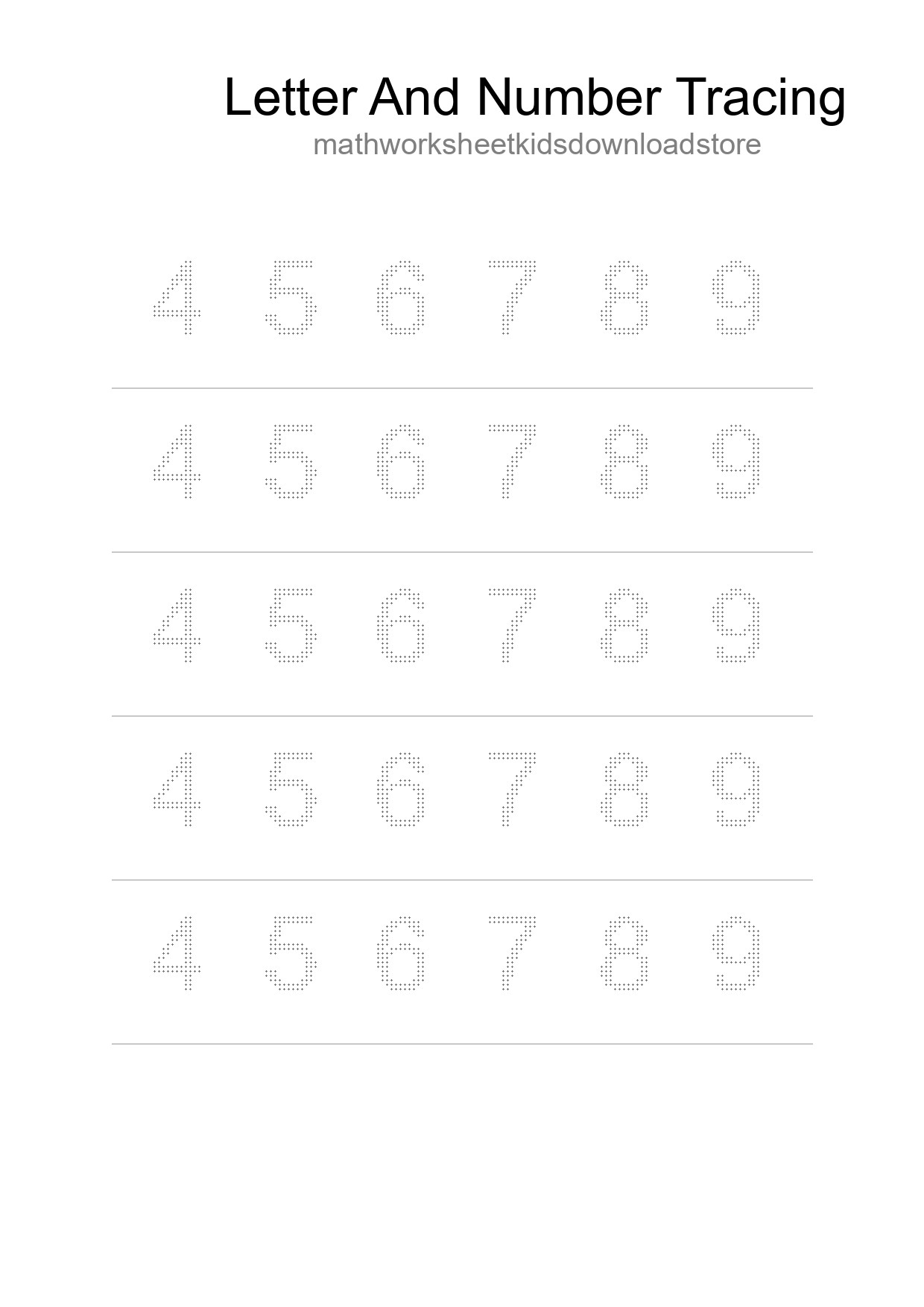 Printable Tracing Worksheet For Kids - Part 32